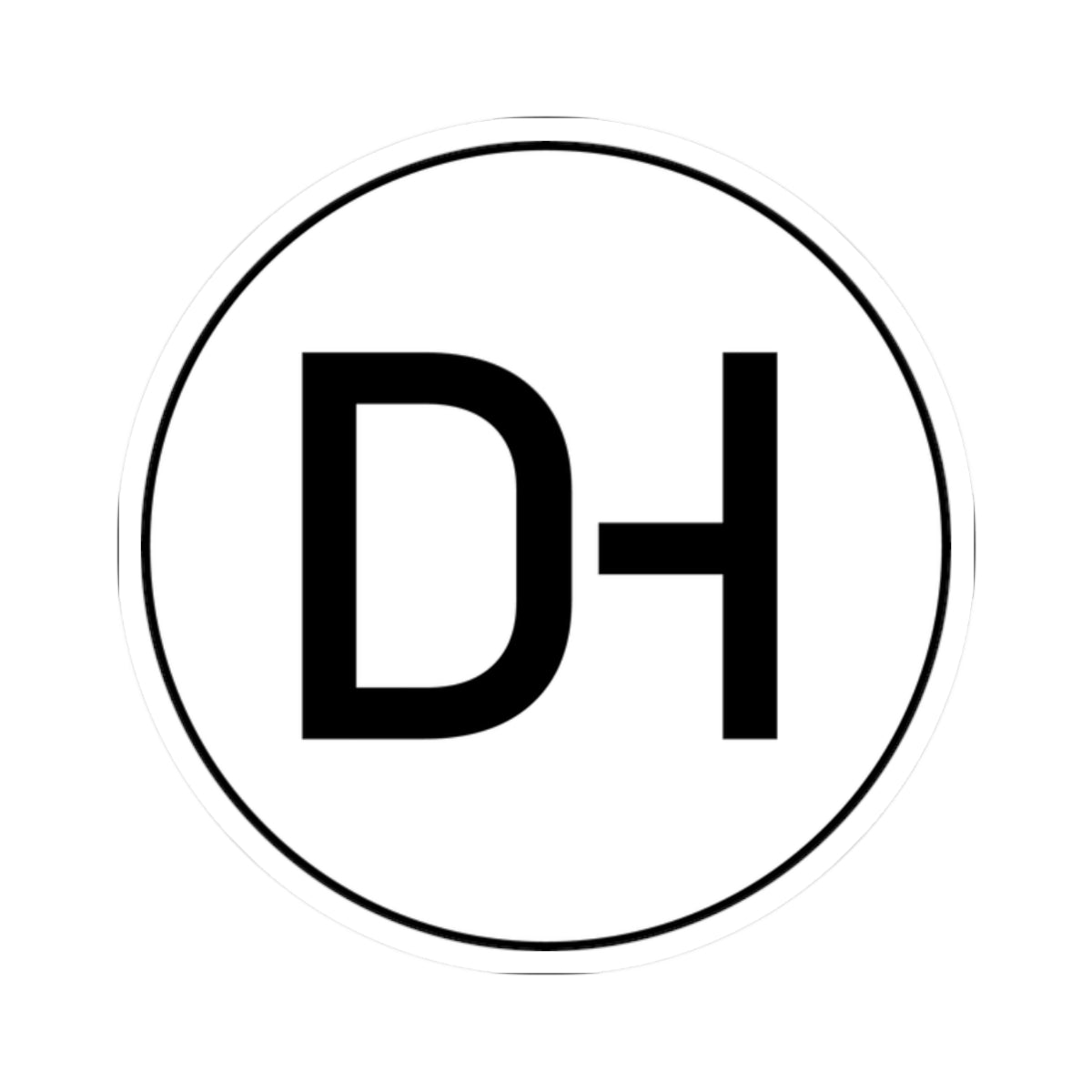 DH Logo Sticker (Black)