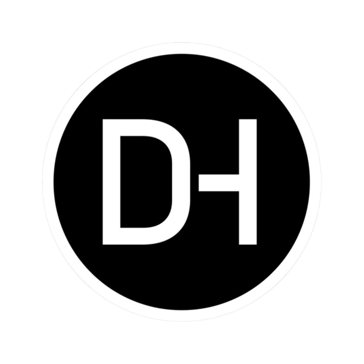DH Logo Sticker (White)